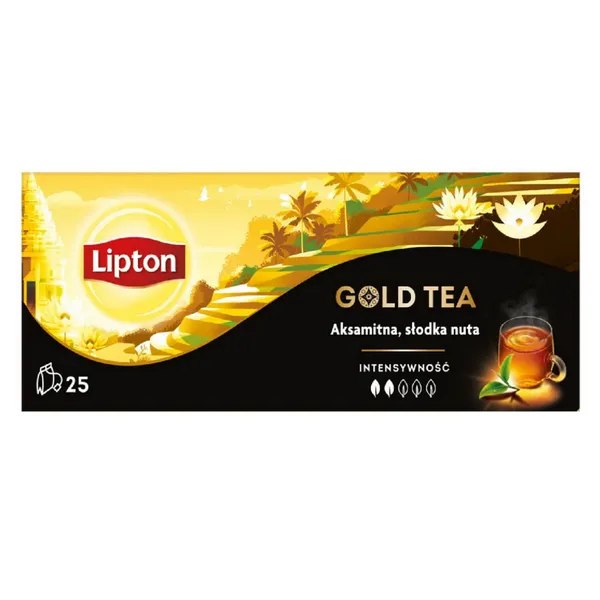 Melnā tēja Lipton Gold 38g