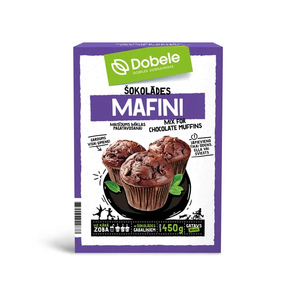 Miltu maisījums Dobele šokolādes mafini 450g