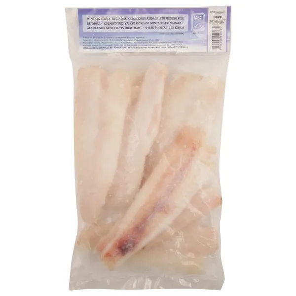 Mintaja fileja bez ādas saldēta 1kg