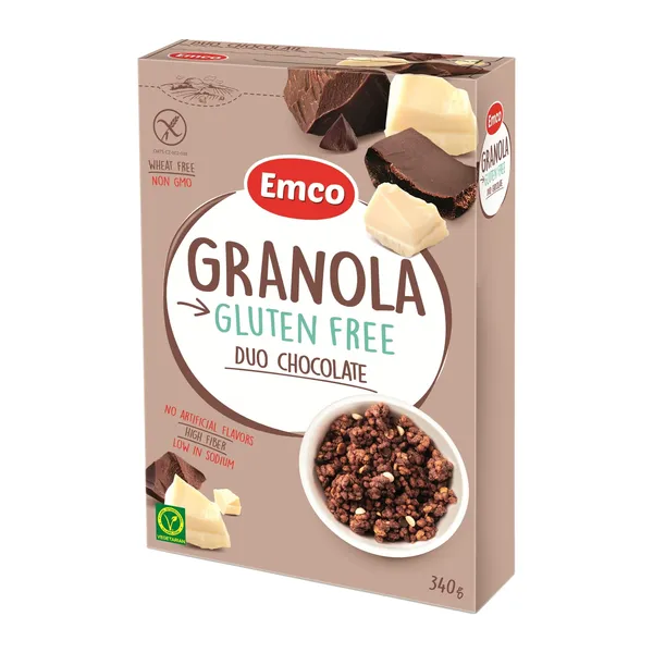 Musli Emco ar šok. un mandelēm bez glut. 340g