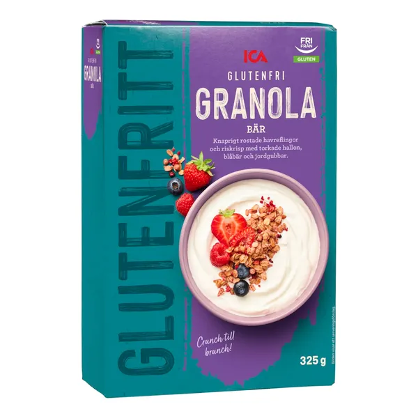 Muslis ICA ar ogām, bez glutēna 325g