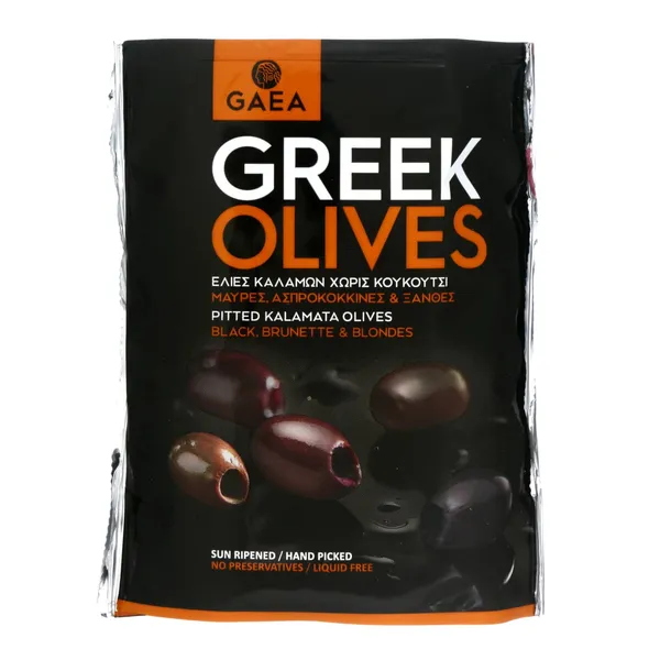 Olīvas kalamata Gaea bez kauliņiem 150g/140g