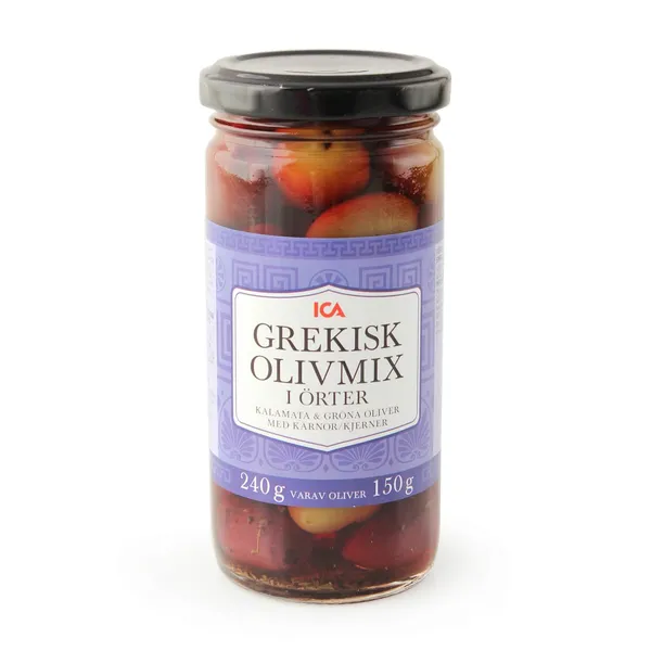 Olīvu maisījums ICA grieķu 240g/150g