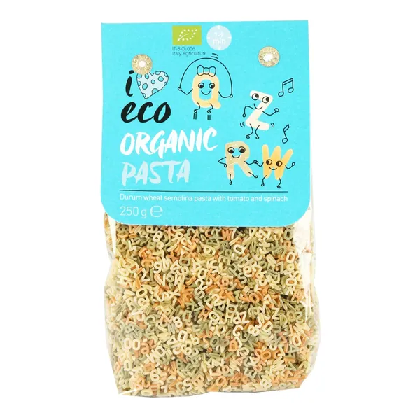 Pasta I Love Eco Alphabet 250g