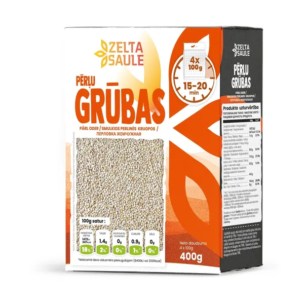 Pērļu grūbas Zelta Saule 4x100g