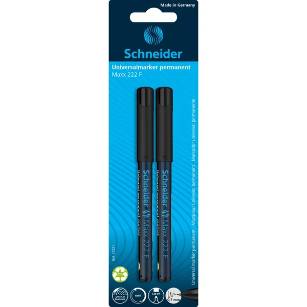 Perm. marķieris Schneider melns 2gb BS25