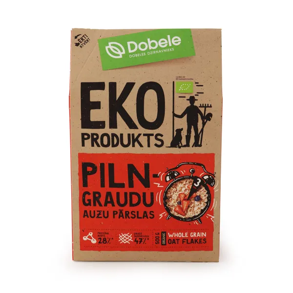 Pilngraudu auzu pārslas Dobele EKO 500g