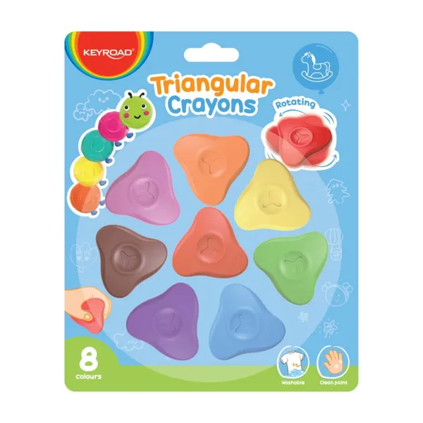 Plastmasas krītiņi Keyroad 8 krāsas
