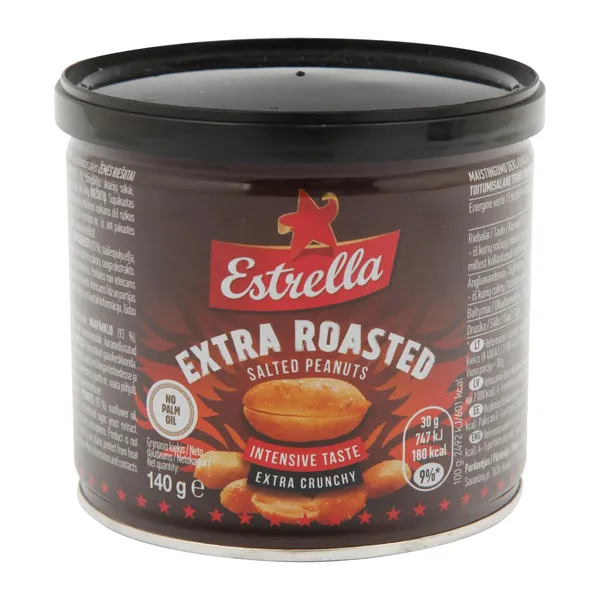 Rieksti Estrella Extra grauzdēti ar sāli 140g