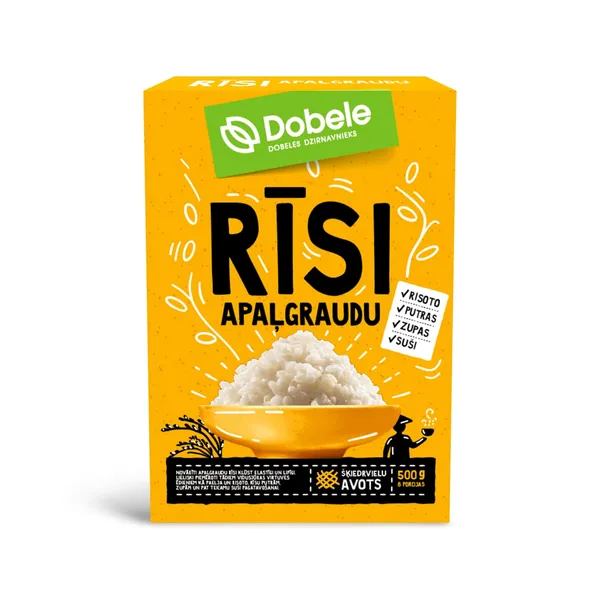 Rīsi Dobele apaļgraudu 500g