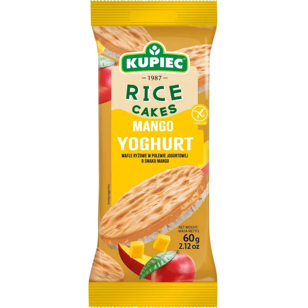 Rīsu galetes Kupiec ar meža augļu garšas jogurta glazūru 60g
