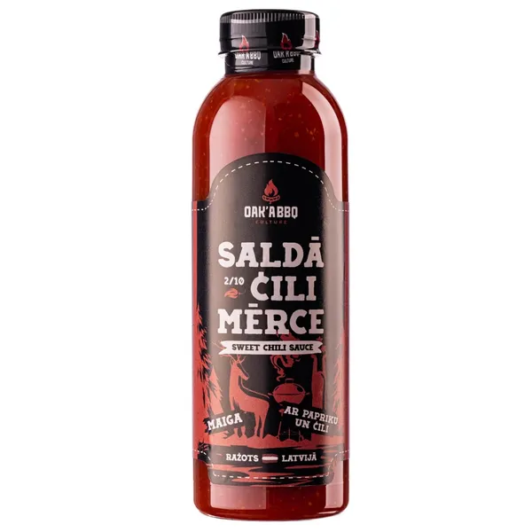Saldā čili mērce Oak'a BBQ 600g