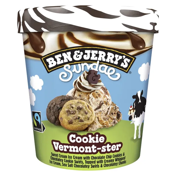 Saldēj. B&J Sundae Cookie Vermont-ster 427ml