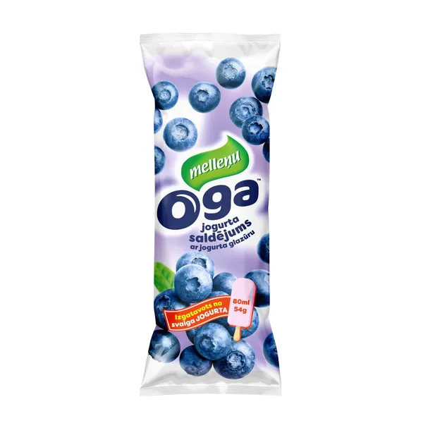 Saldējums Oga melleņu, jogurta glaz. 80ml/54g