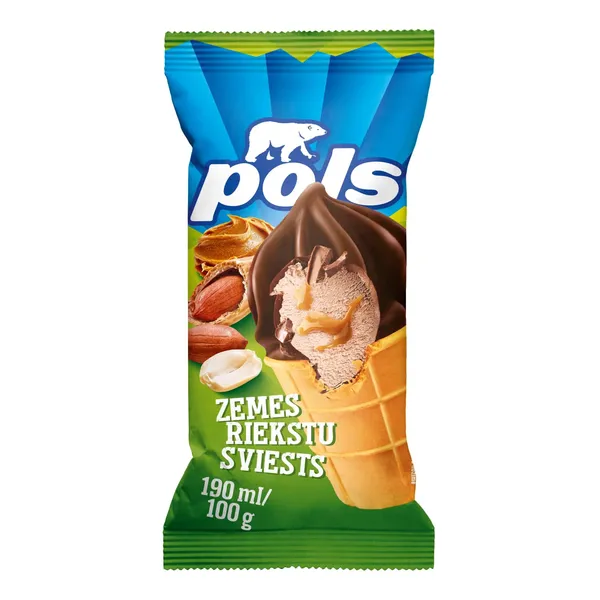 Saldējums Pols ar zemesr. sviestu 190ml/100g