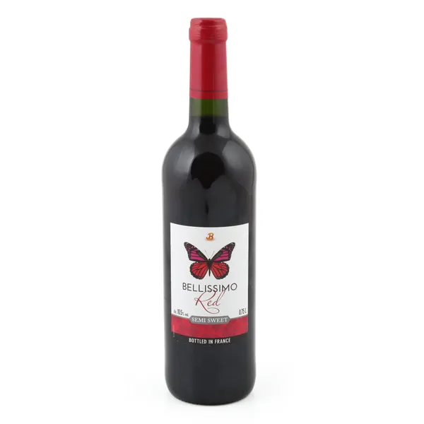 Sarkanvīns Bellissimo pussaldais 10,5% 0,75l