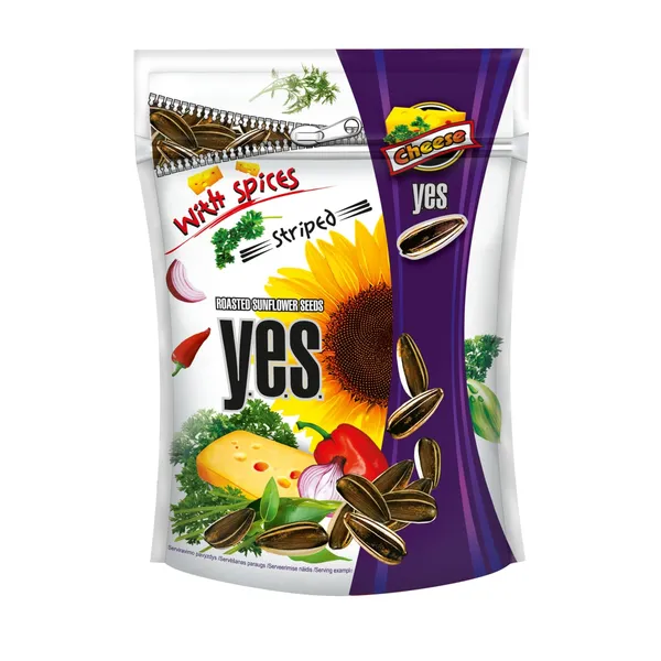 Sēklas saulesp.YES ar siera garšu 150g