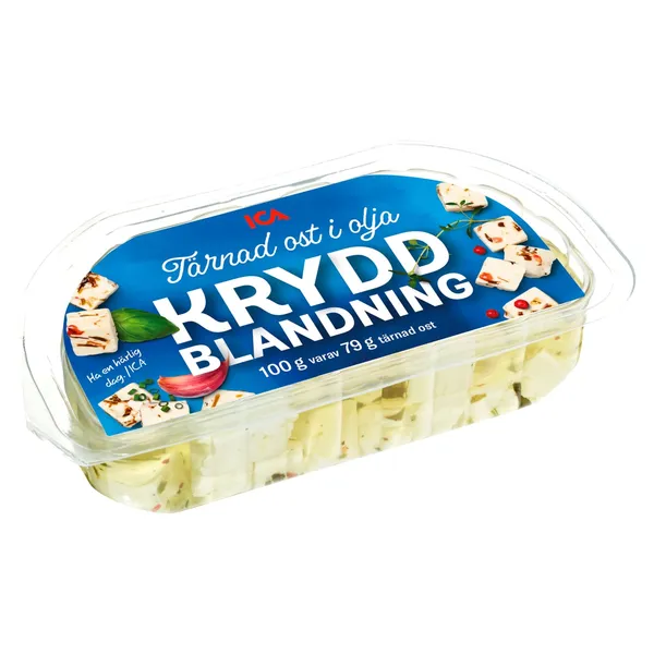 Siera kubiņi eļļā ICA ar garšv. 100/79g