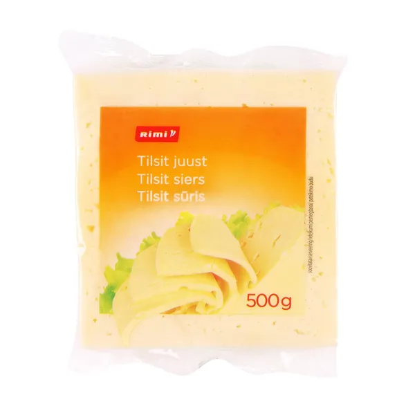 Siers Rimi Tilsit fasēts 45% 500g