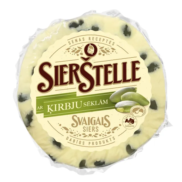 Siers Sierštelle ar ķirbju sēklām 340g