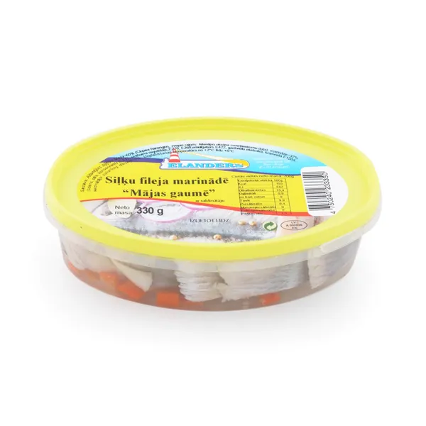 Siļķe mājas gaumē marinēta 330g/200g