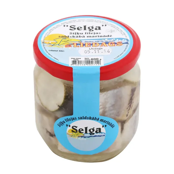 Siļķes fileja gab. saldskābā marin. 400g/220g