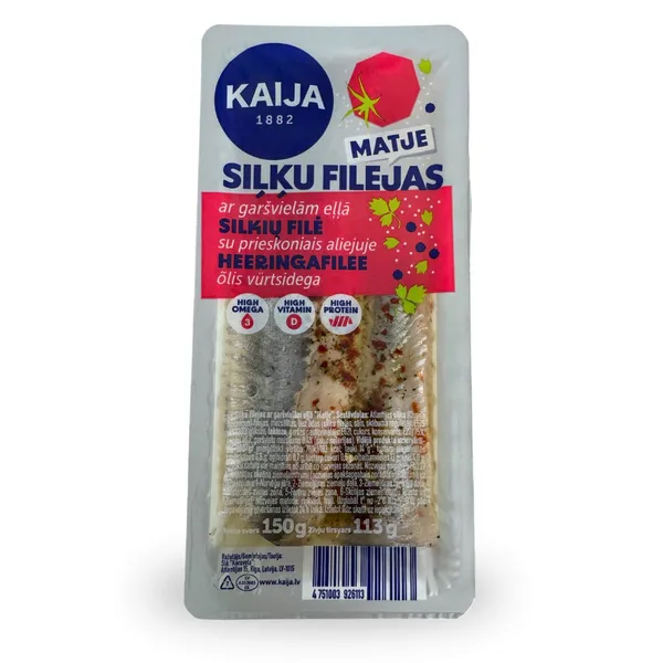 Siļķ.fil. eļ. Matje Kaija ar garšv. 150g/113g