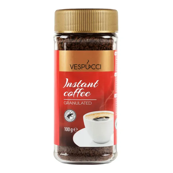 Šķīstošā kafija Vespucci granulēta 100g