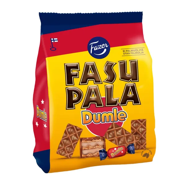 Šokolādes vafeļu gabaliņi Fasupala Dumle 175g