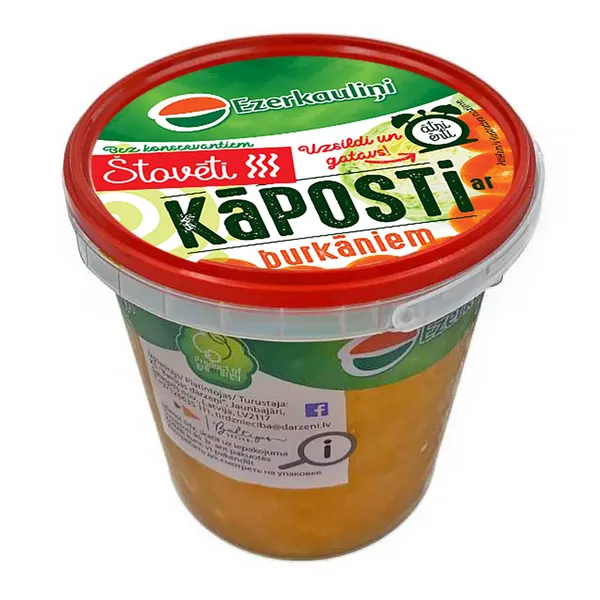Štovēti kāposti ar burkāniem 750g