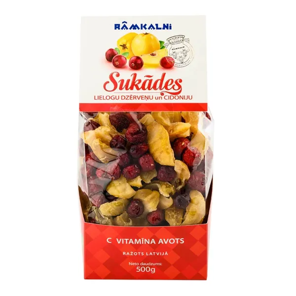 Sukādes Rāmkalni dzērveņu - cidoniju 500g