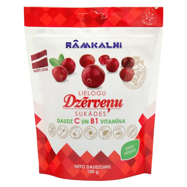 Sukādes Rāmkalni dzērveņu lielogu 100g