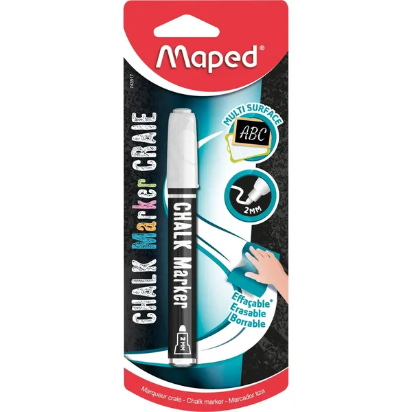 Tāfeles marķieris Maped balts BS25