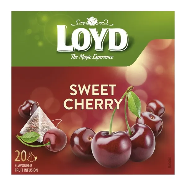 Tēja Loyd pyramids augļu ar ķiršu garšu 20x2g