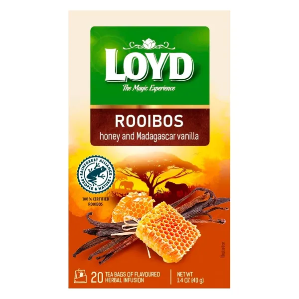 Tēja Loyd Rooibos medus-vaniļas 20x2g