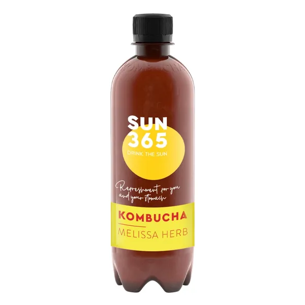 Tējas dzēr. Kombucha Melissa Sun365 BIO 0,5l