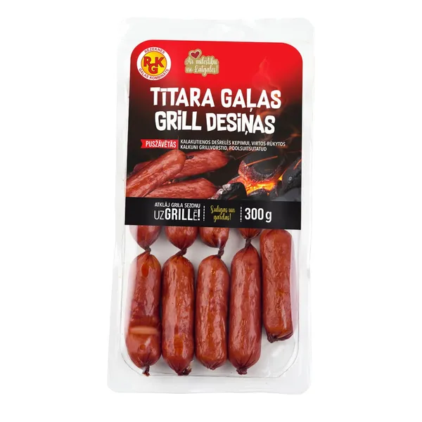 Tītara gaļas grildesiņas Rgk pusžāvētas 300g