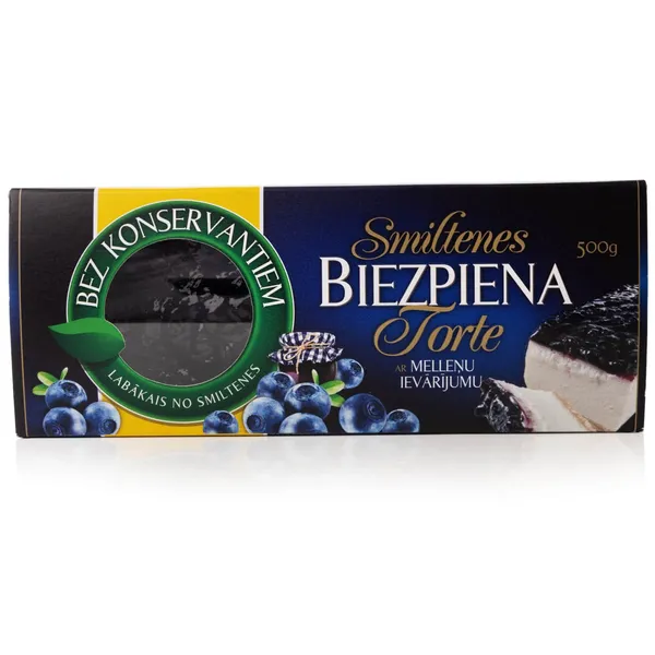 Torte biezpiena  Smiltene ar mellenēm 500g