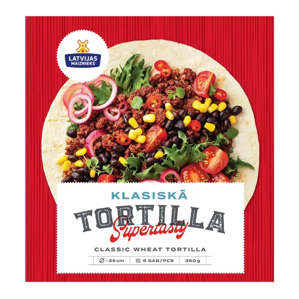 Tortilla Latvijas Maiznieks kviešu 360g