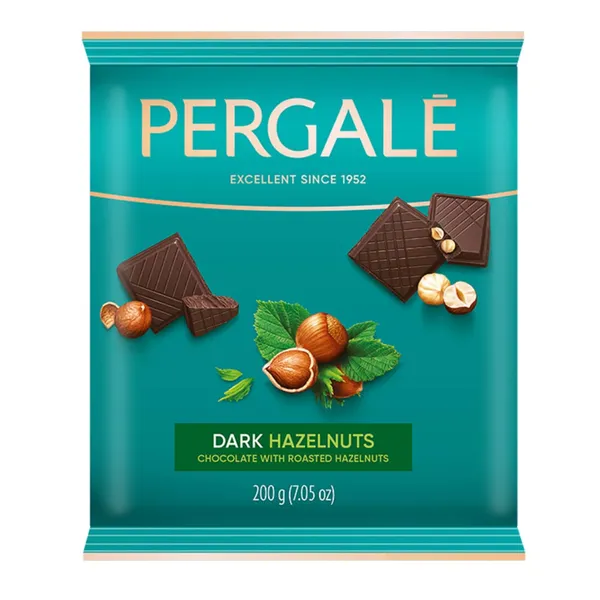 Tumšā šokolāde Pergale ar riekstiem 200g
