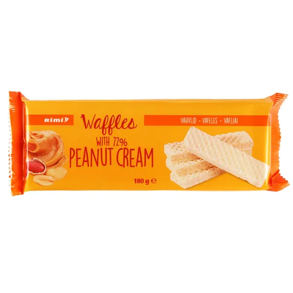 Vafeles Rimi ar zemesriekstu krēmu 180g