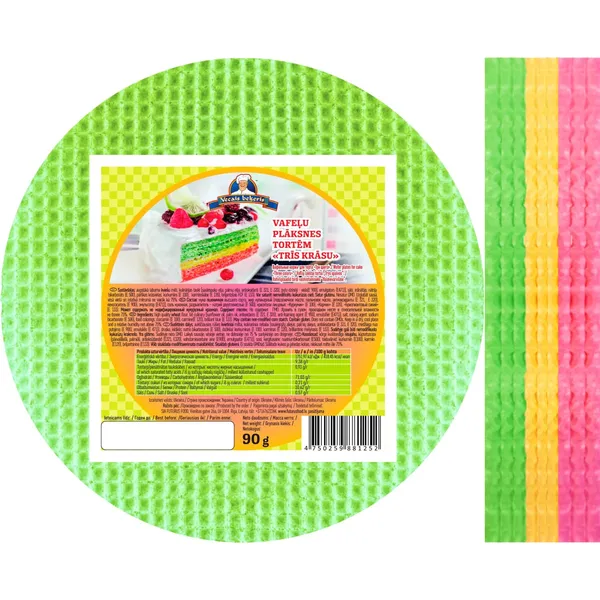 Vaf.pl.tortēm Vecais Beķeris Trīs krāsas 90g