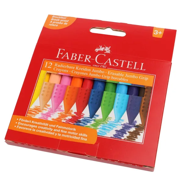 Vaska krītiņi Faber-Castell 12krāsas