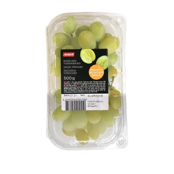 Vīnogas gaišās b/k SUGRAONE 1. šķ. 500g
