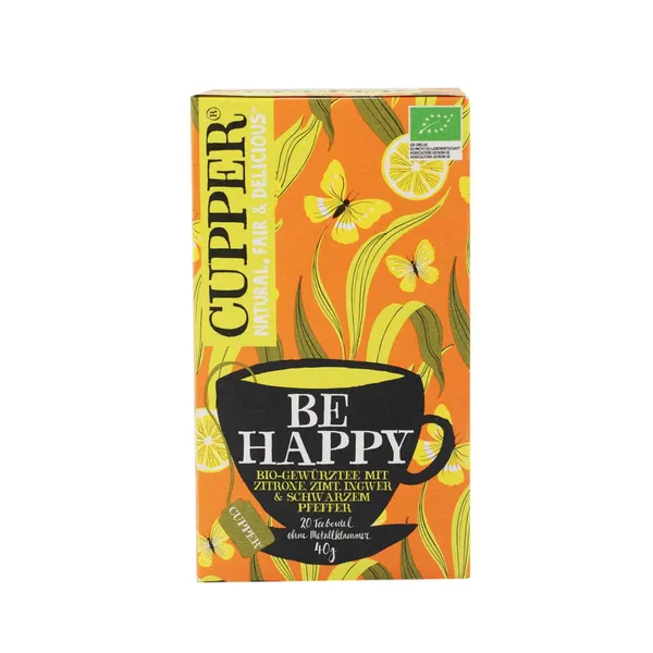 Zaļā tēja Cupper Be Happy BIO 20x2g