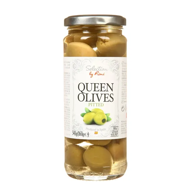 Zaļās olīvas Selection bez kauliņ. 345g/160g
