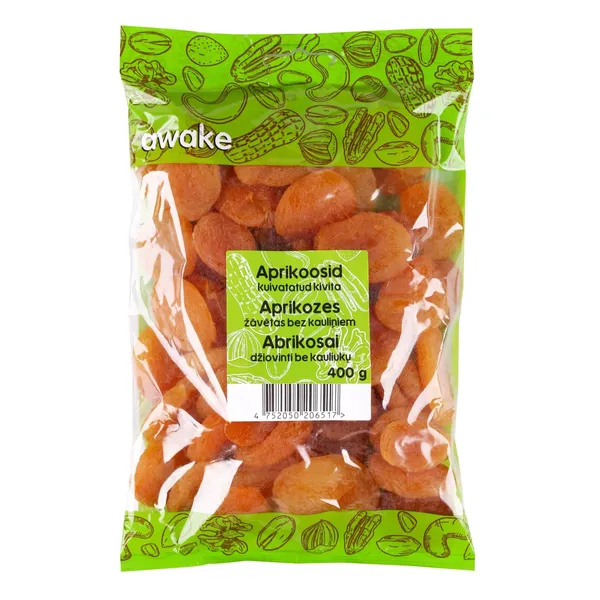 Žāvētas aprikozes Awake bez kauliņiem 400g