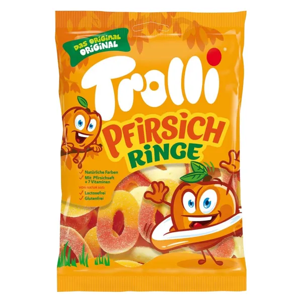 Želejkonfektes Trolli persiku gredz.200g
