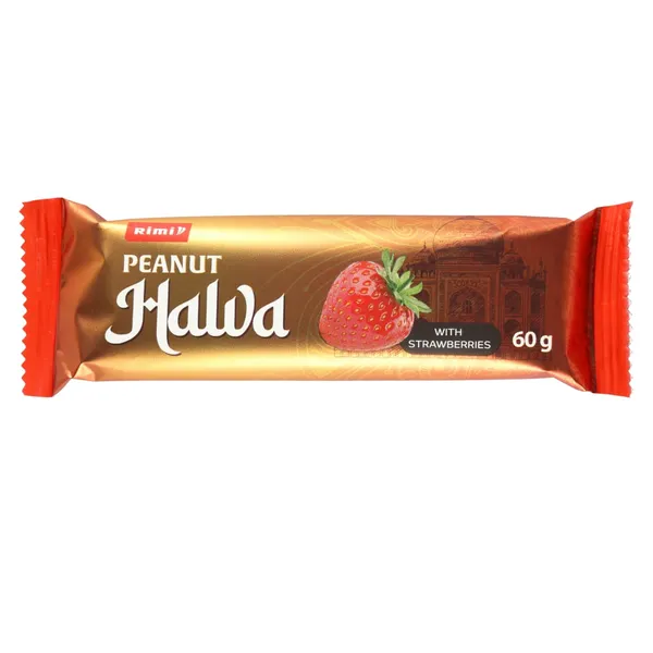 Zemesriekstu halva Rimi ar zemenēm 60g